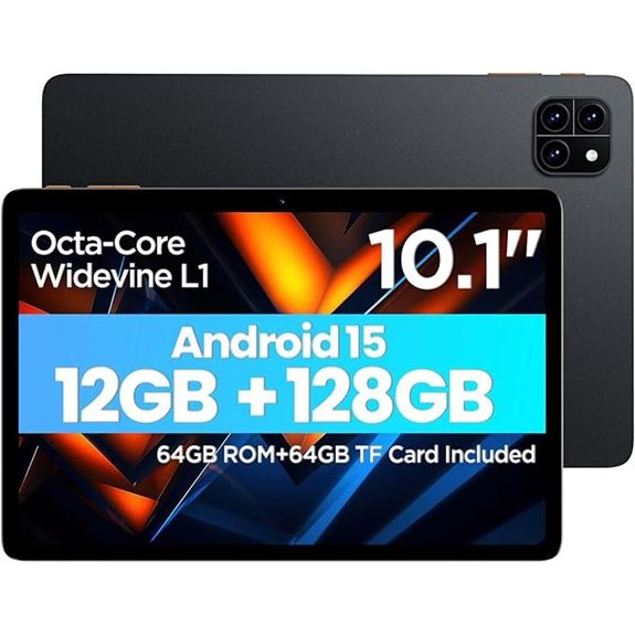 10.1-Inch Android Tablet with Octa-Core 12GB RAM