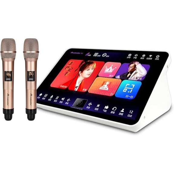 11.6-Inch Touchscreen Karaoke Machine with Microphone