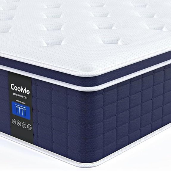 Coolvie 14-Inch King Mattress with Memory Foam and Pocket Springs