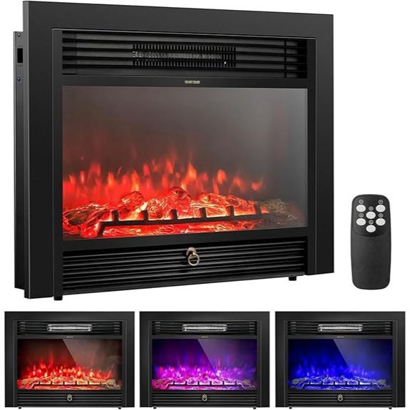 Costway 28.5-Inch Electric Fireplace with Remote