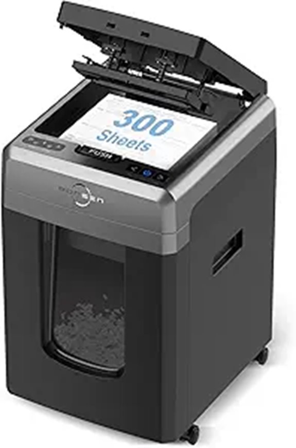 BONSEN 300-Sheet Auto Feed Micro Cut Shredder