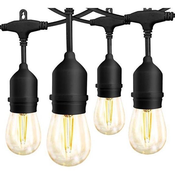 Banord 48FT Waterproof Outdoor String Lights with Dimmable LEDs