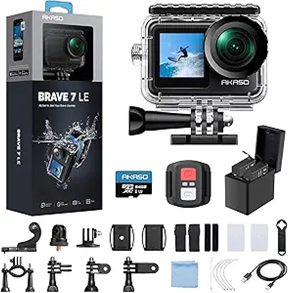 AKASO Brave 7 LE 4K Action Camera Kit