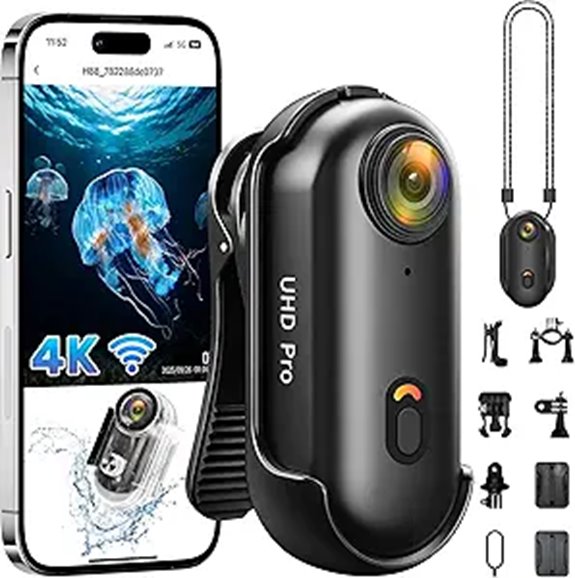 4K Action Body Camera with Waterproof Case