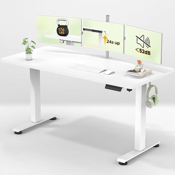 Veken 55-Inch Adjustable Electric Standing Desk