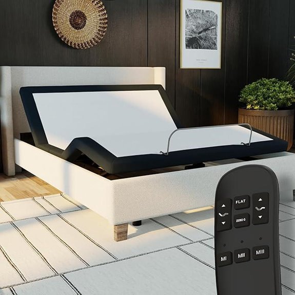 Blissful Nights Queen Adjustable Bed Frame with Remote