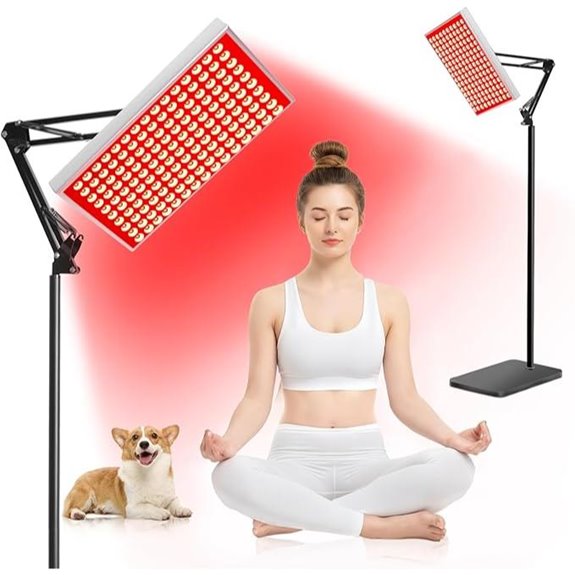 Red Light Therapy Lamp with Adjustable Stand