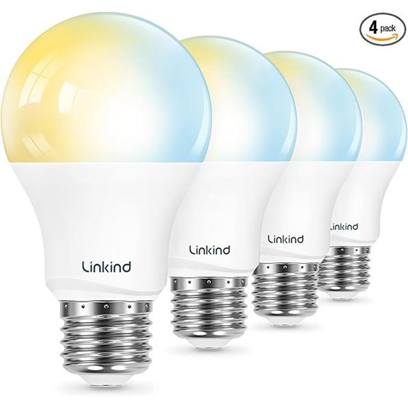 Linkind Tunable White Smart Light Bulbs (4-Pack)