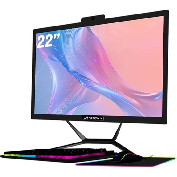 All-in-One Desktop PC with 22 Display and Accessories