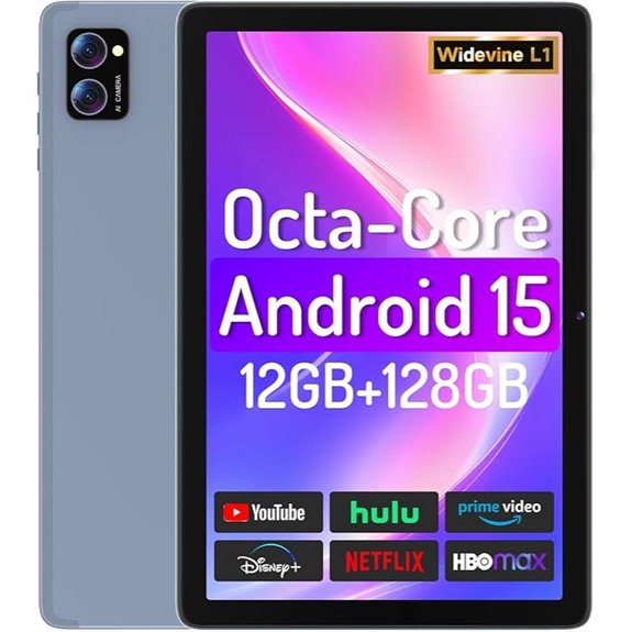 Android 15 Tablet 10.1 Inch 12GB+128GB WiFi HD