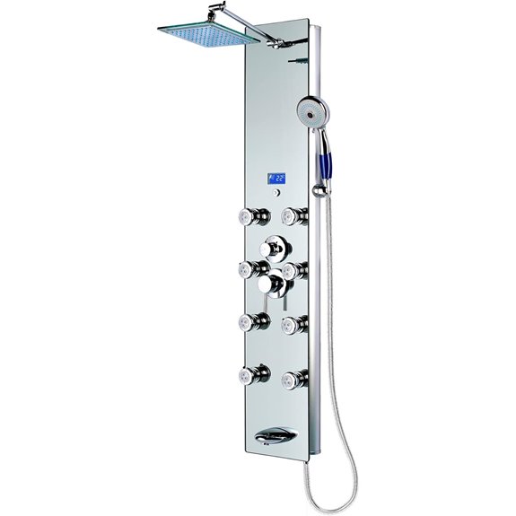 Blue Ocean 52 Aluminum Shower Panel with Jets