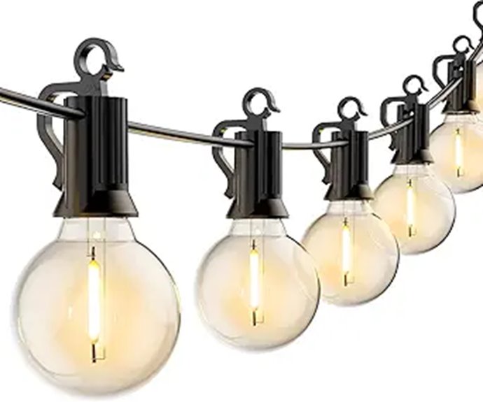 Brightown 55Ft LED String Lights with Shatterproof Bulbs