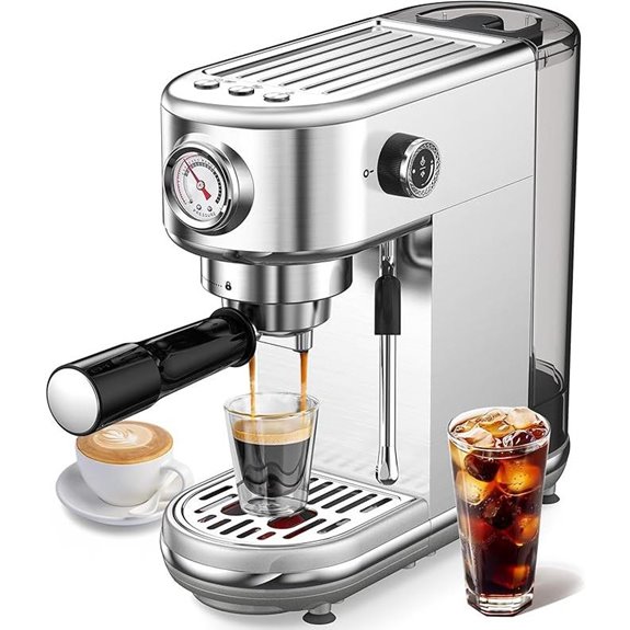 Espresso Machine with Milk Frother and Steamer