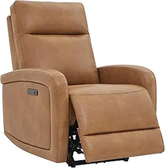 Watson & Whitely Power Recliner with Headrest Cognac