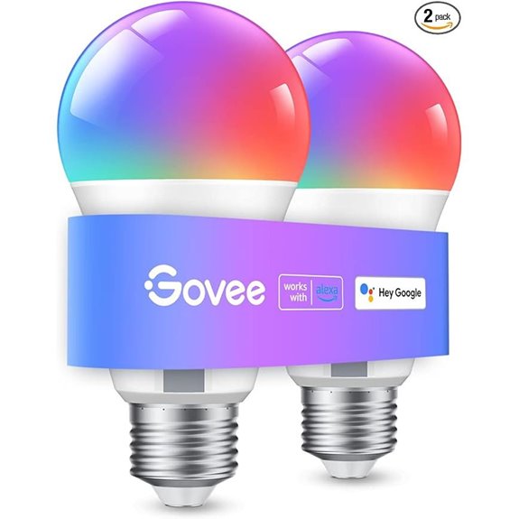 Govee WiFi/Bluetooth Color Changing Light Bulbs (2 Pack)