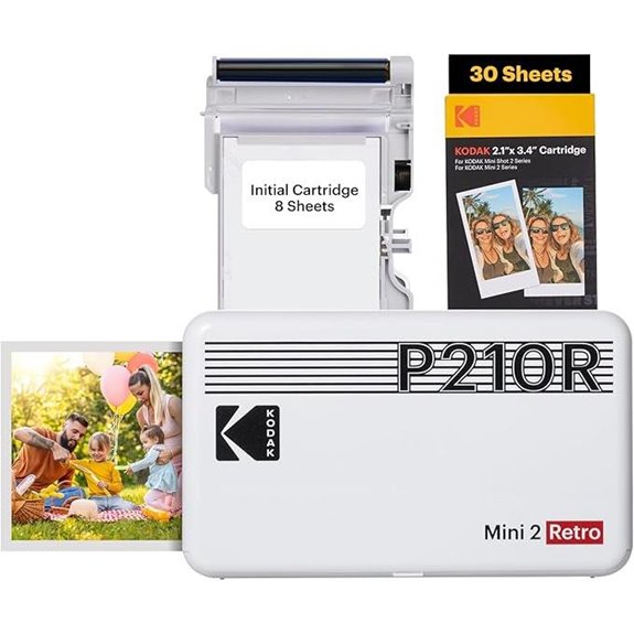 Kodak Mini 2 Retro Portable Photo Printer Bundle