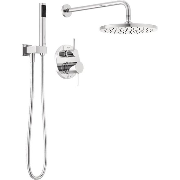 Delta 14 Series Round Rain Shower Faucet Set