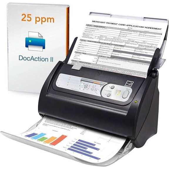 Plustek PS186 Desktop Document Scanner with Auto Feeder
