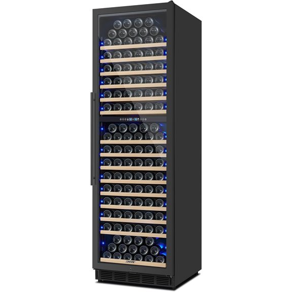 200 Bottle Dual Zone Wine Fridge with Fast Cooling