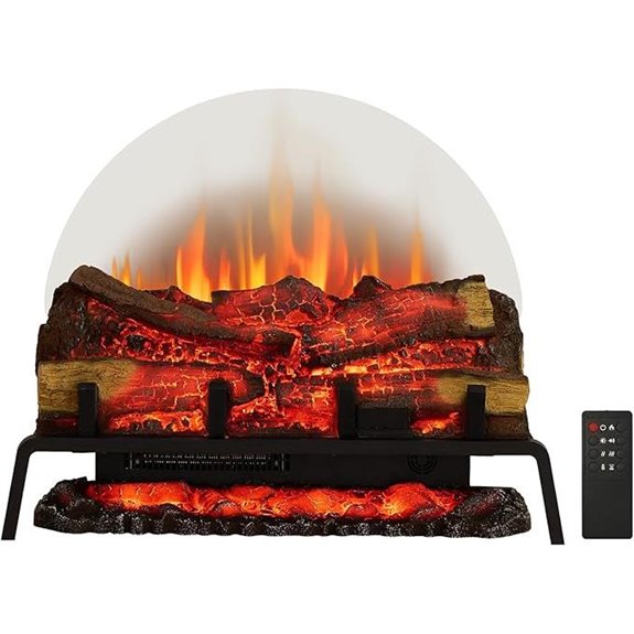 PuraFlame 27 Electric Fireplace Log Set with Remote