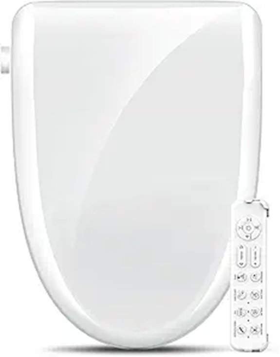 Electric Bidet Toilet Seat with Remote and Air Dryer