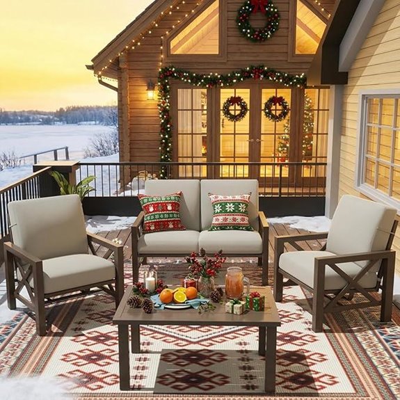 Natural Expressions 4-Piece Patio Furniture Set