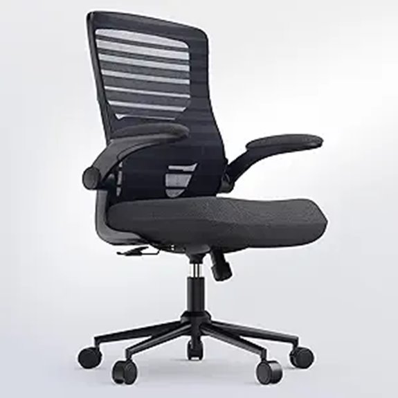 Office Desk Chair with Lumbar Support and Cushion