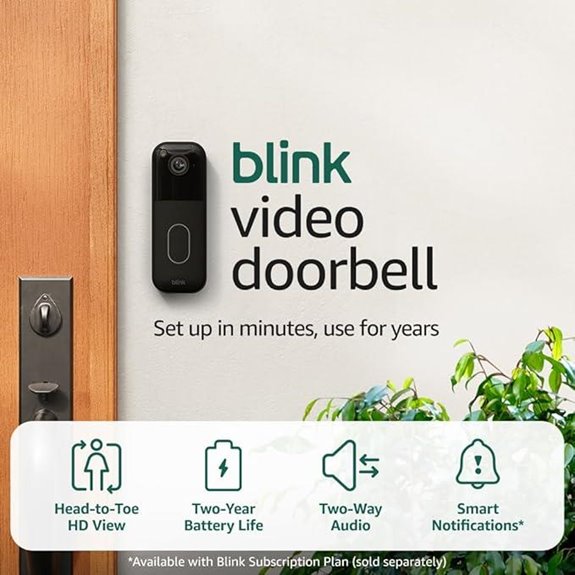 Blink Video Doorbell System with Head-to-Toe HD View