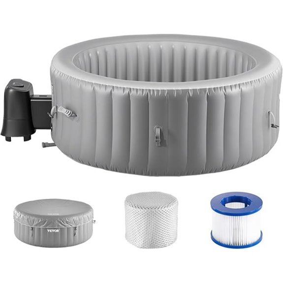 VEVOR 2-4 Person Inflatable Hot Tub with Jets