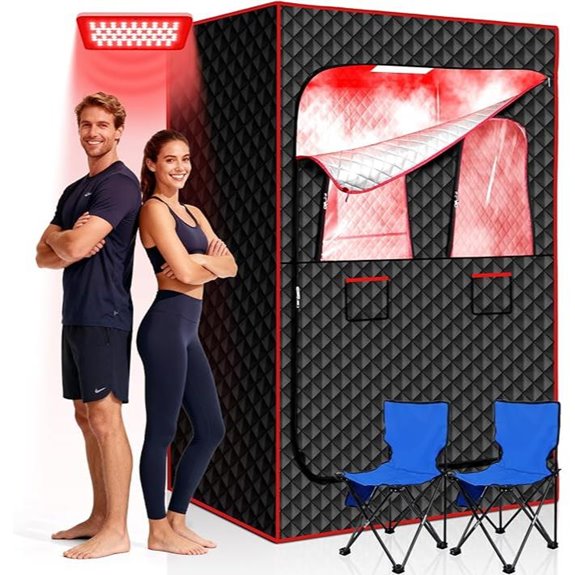 Morfone 2-Person Infrared Sauna with Light Therapy