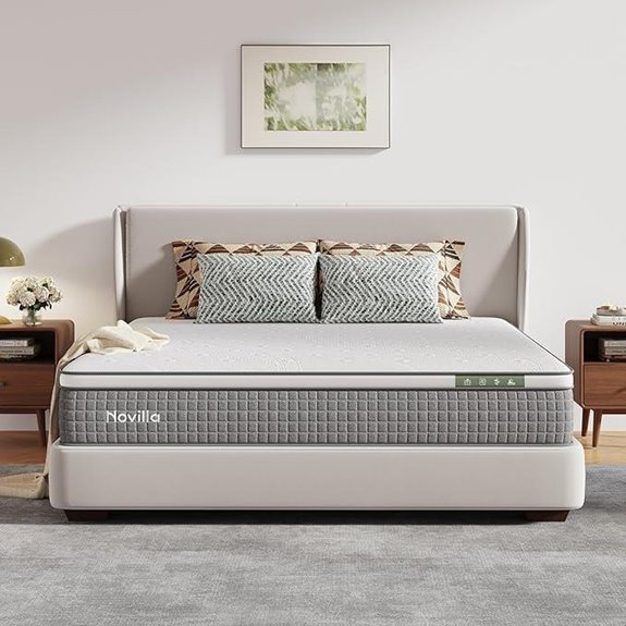 Novilla 12-Inch King Hybrid Mattress in a Box