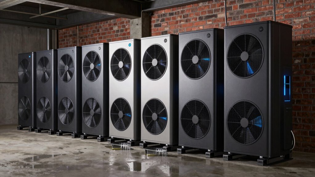 large damp space dehumidifiers