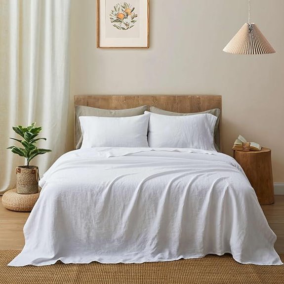 ATLINIA Flax Linen Bedding Set with Pillowcases