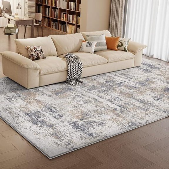 Vamcheer Modern 6x9 Area Rug with Comfort Pad
