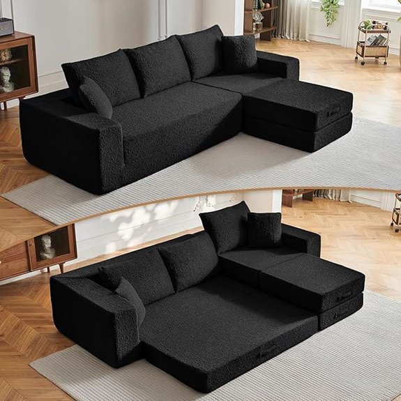 108 Modular Cloud Sofa with L-Shape Chaise