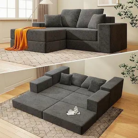 Cloud Modular L-Shaped Sofa with Reversible Chaise