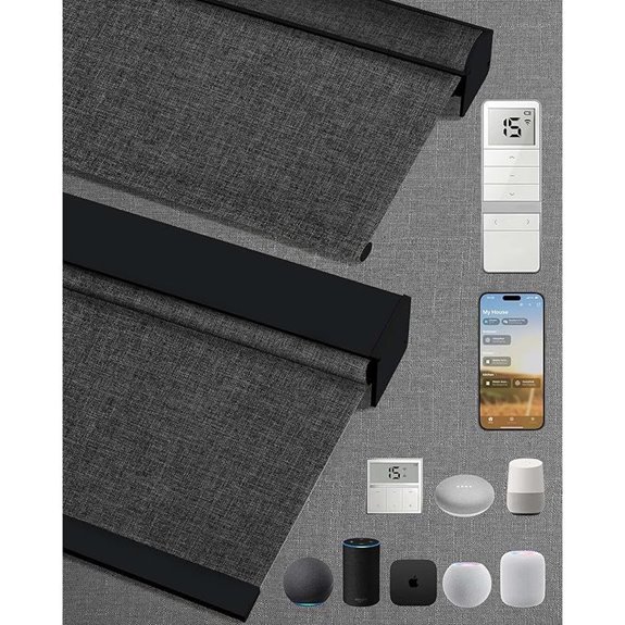 Kincmo Motorized Blackout Blinds with Remote and App