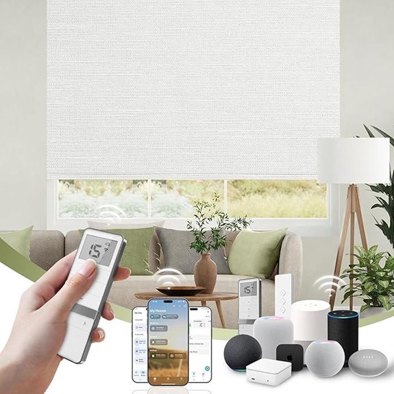 FineTell Motorized Blackout Blinds with Remote
