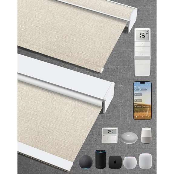 Motorized Blackout Blinds with Remote and App Control