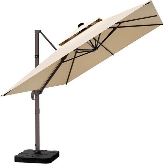 10' x 13' Patio Cantilever Umbrella with Rotation
