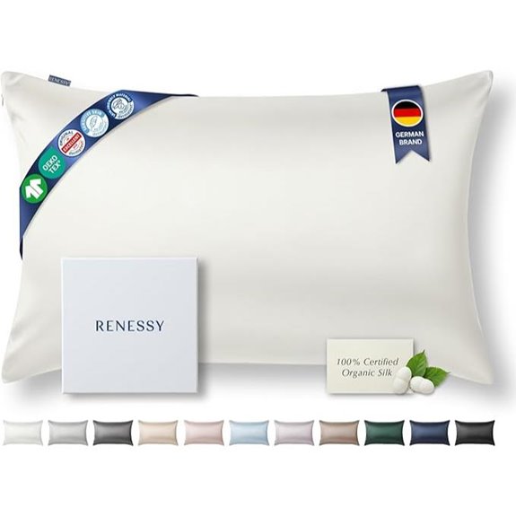 Organic Mulberry Silk Pillowcase 22 Momme 20x26 Inches