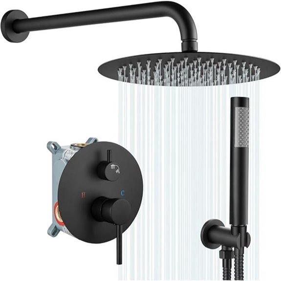 Gotonovo 10 Rainfall Shower System with Handheld