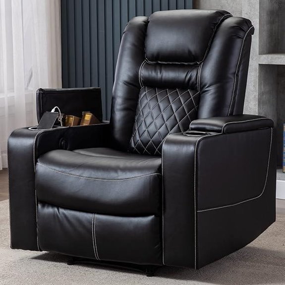 CANMOV Power Recliner with USB & Cup Holders