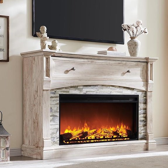 RedLemon 52 Electric Fireplace with Mantel