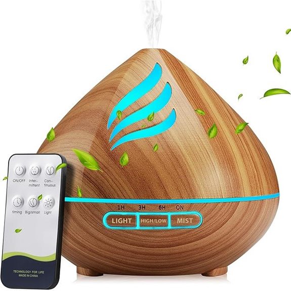 Essential Oil Diffuser with Remote Lights Auto-Off