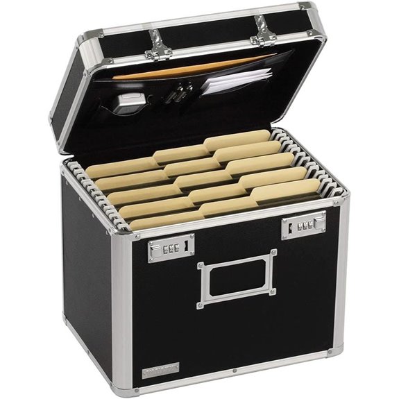 Vaultz Locking File Organizer Box (13.5x13.25)