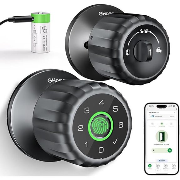 GHome Smart Fingerprint Door Lock with App Control