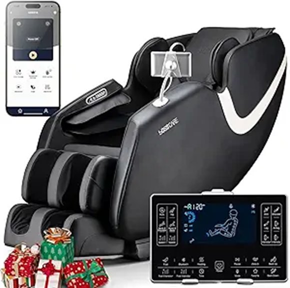 AI-Enabled Full Body Massage Chair with Foot Roller