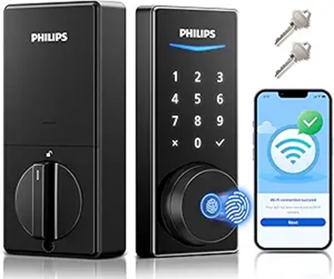 Philips WiFi Smart Lock with App and Fingerprint
