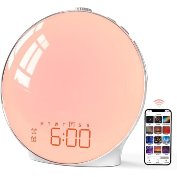 MOMILLA Sunrise Alarm Clock with App & Alexa